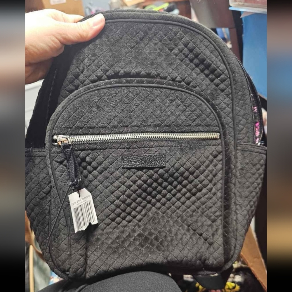 Black Quilted Backpack